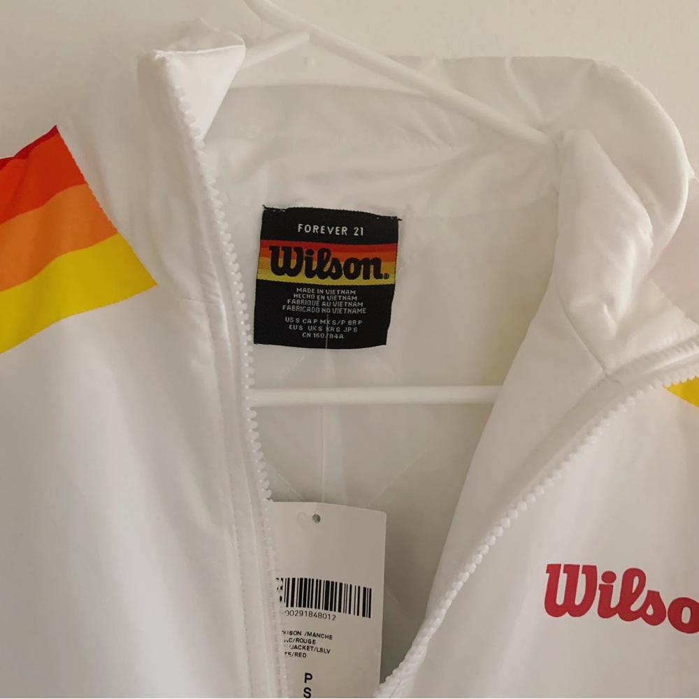 Wilson via Forever21 size small retro windbreaker NWT